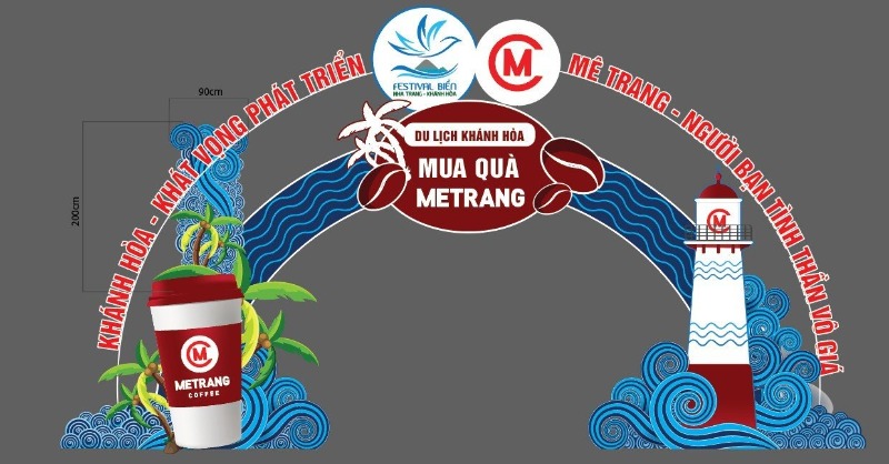 CỔNG CHÀO - TRANG TRÍ SỰ KIỆN FESTIVAL BIỂN NHA TRANG 2023 - MÊ TRANG COFFEE